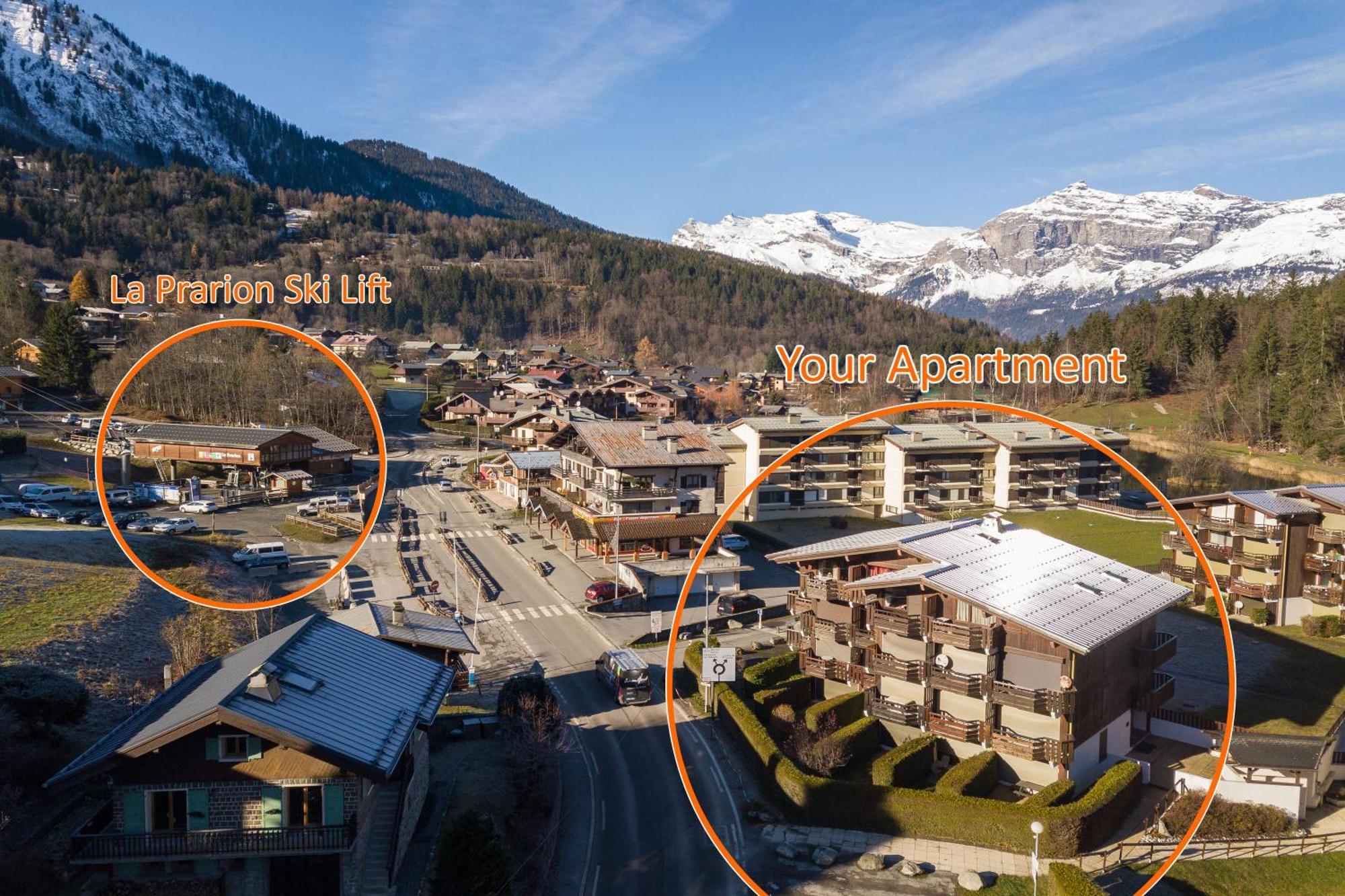 Residence Le Prarion 24A Ski In- Ski Out - Happy Rentals เลอุชส์ ภายนอก รูปภาพ
